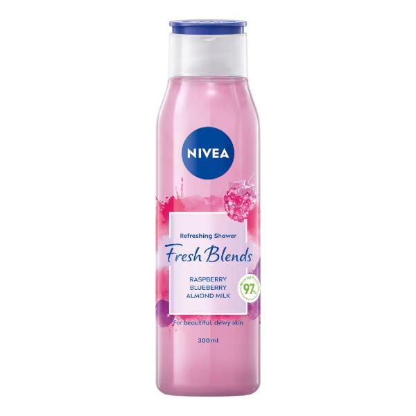 prd-front-795164-600x600 Nivea Shower Berry Almond Milk 300ml (75p per 100ml) - Image 1