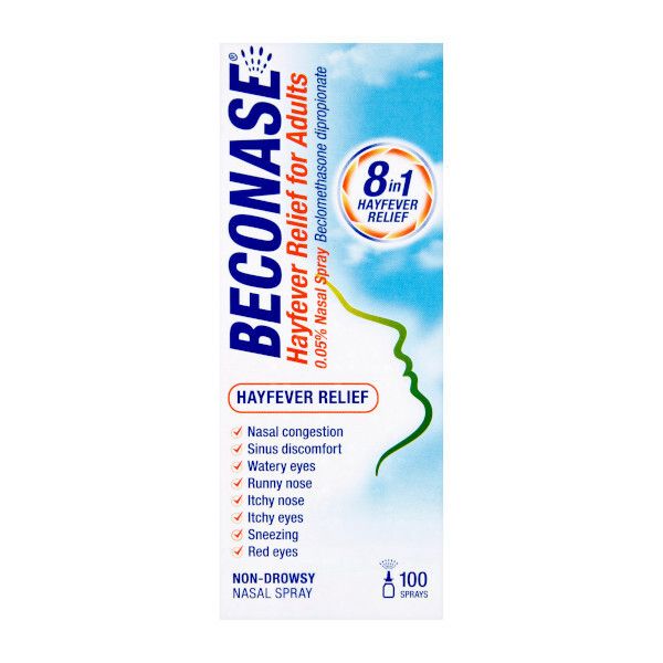 8 in 1 Hayfever Relief for Adults Beconase Spray