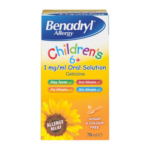 Benadryl Childrens Allergy Oral Solution 70ml