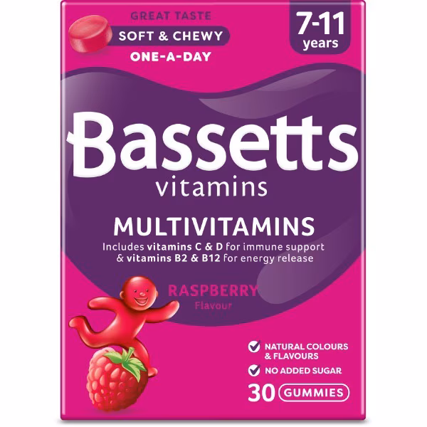 Bassetts Vitamins 7-11 years Raspberry